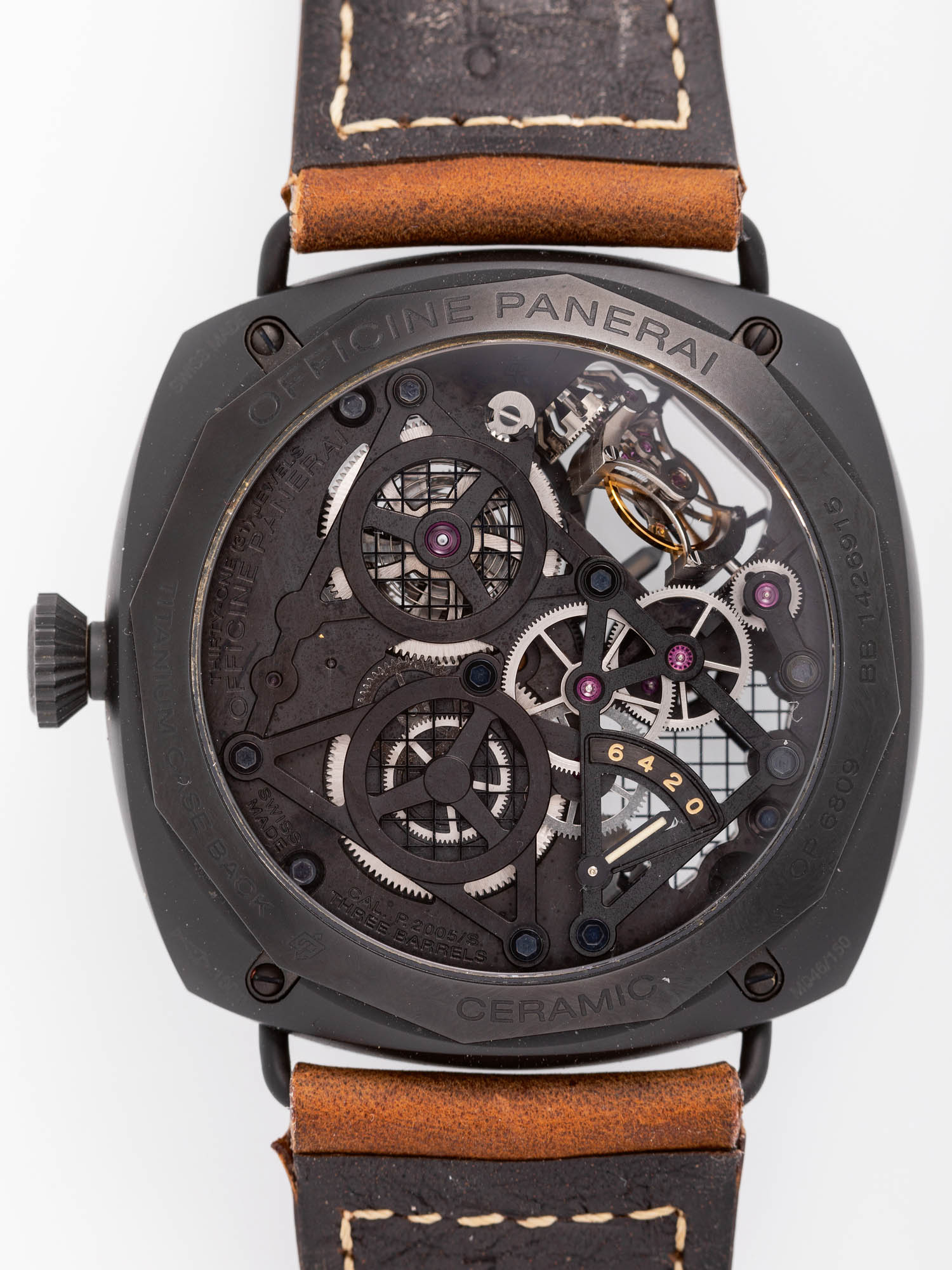 PANERAI LO SCIENZATO RADIOMIR DUAL AXIS TOURBILLON GMT CERAMIC Very