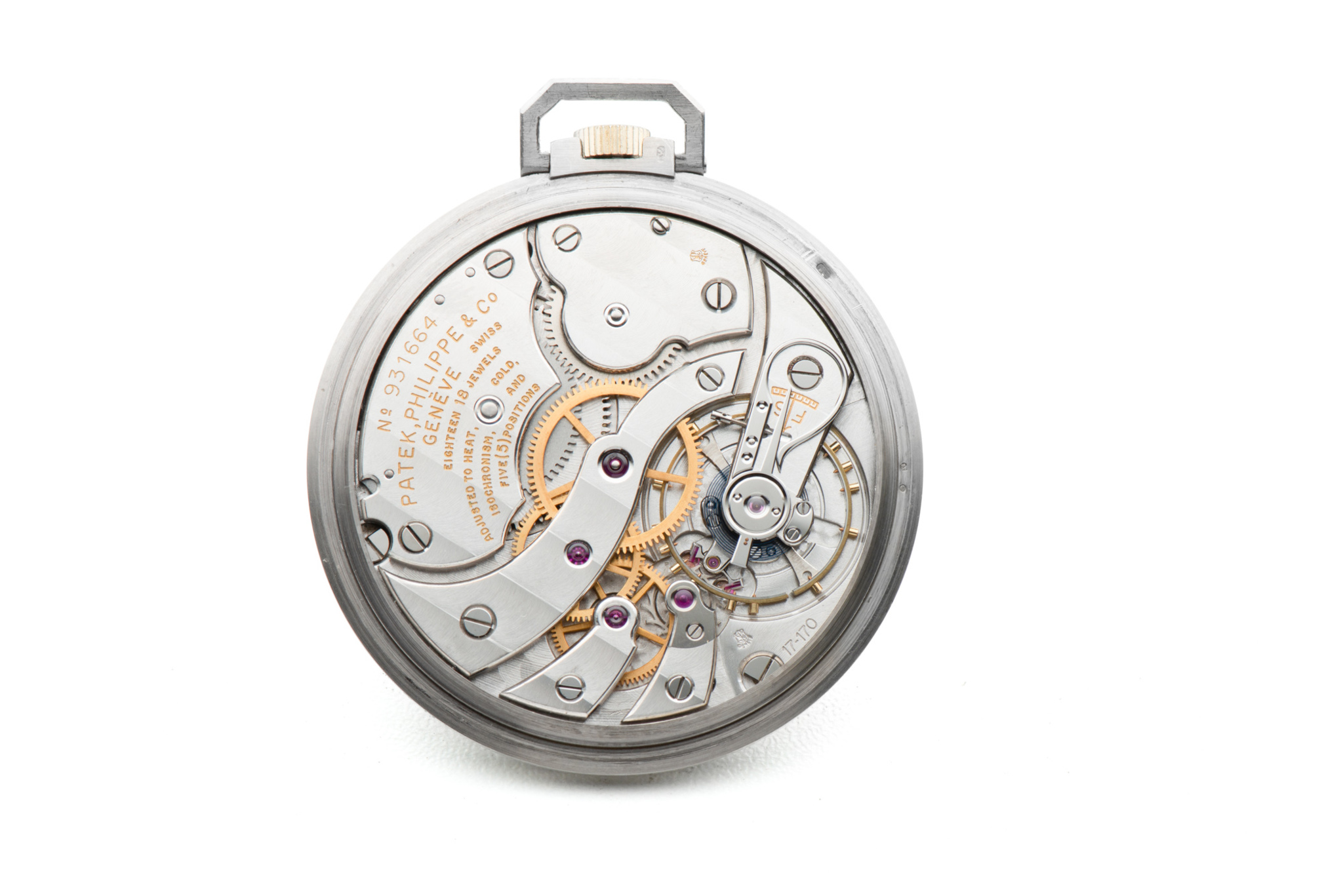 PATEK PHILIPPE, POCKET WATCH, WHITE GOLD Important Modern & Vintage