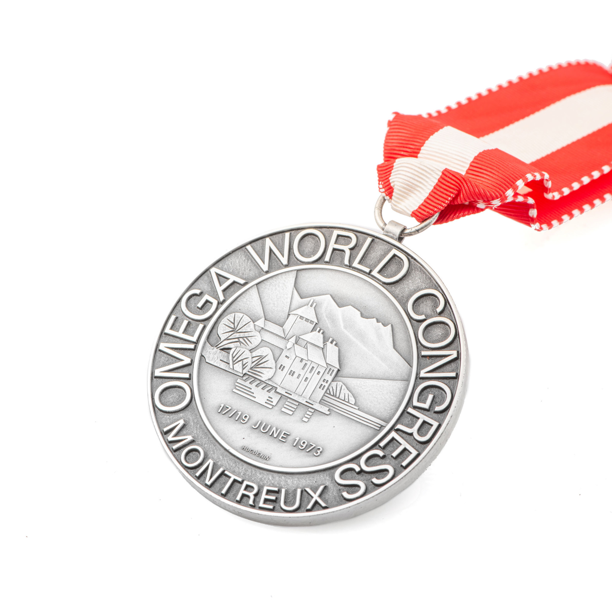 Horological numismatics Omega 125th anniversary medal; silver | Only ...