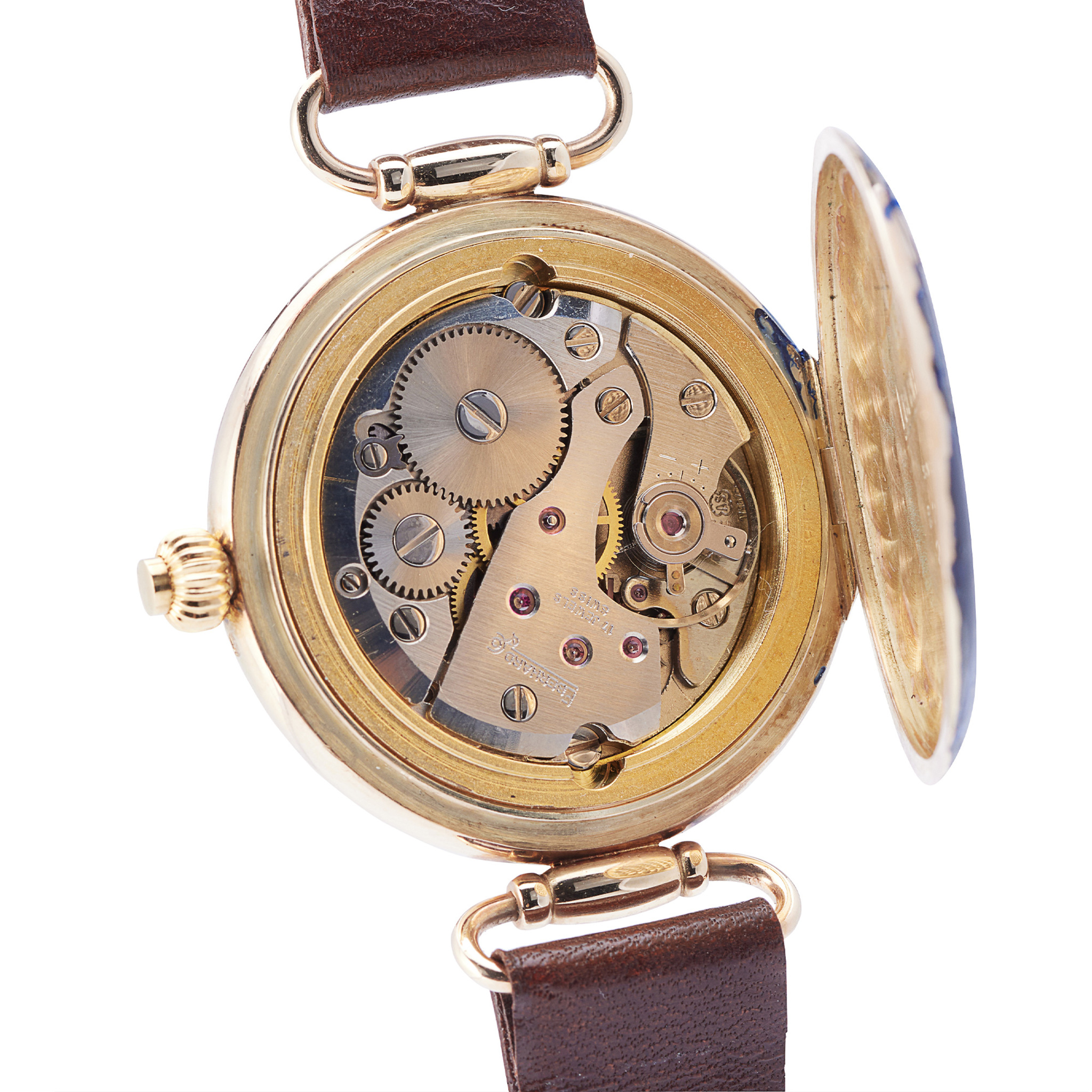 Boucle De Montre Eberhard & Co. - Plaquée Or Jaune Vintage - Environ 14mm - En Bon état - Occasion