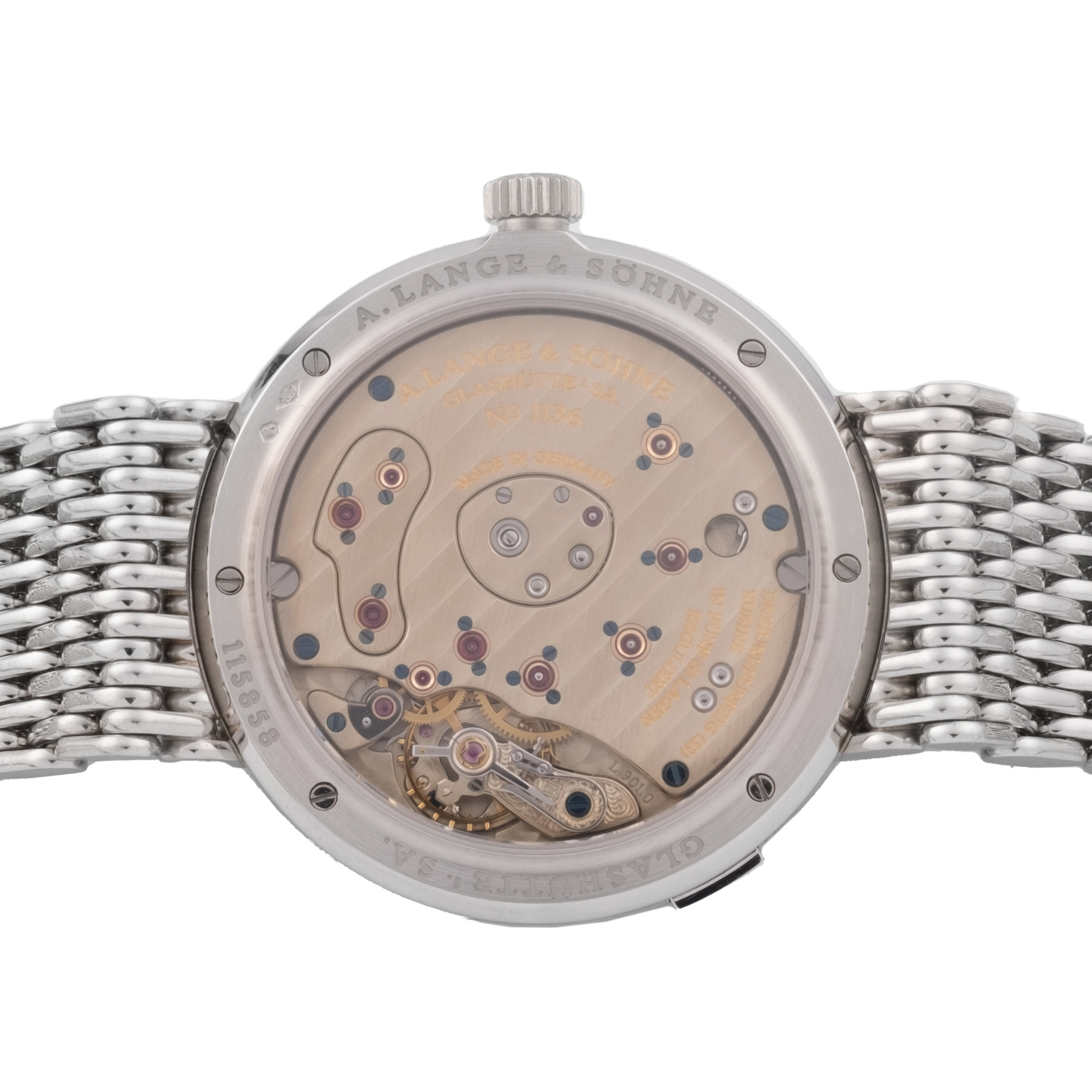 LANGE SOHNE REF. 151.025 LANGE 1 INTEGRATED PLATINUM BRACELET PLATINUM Geneva