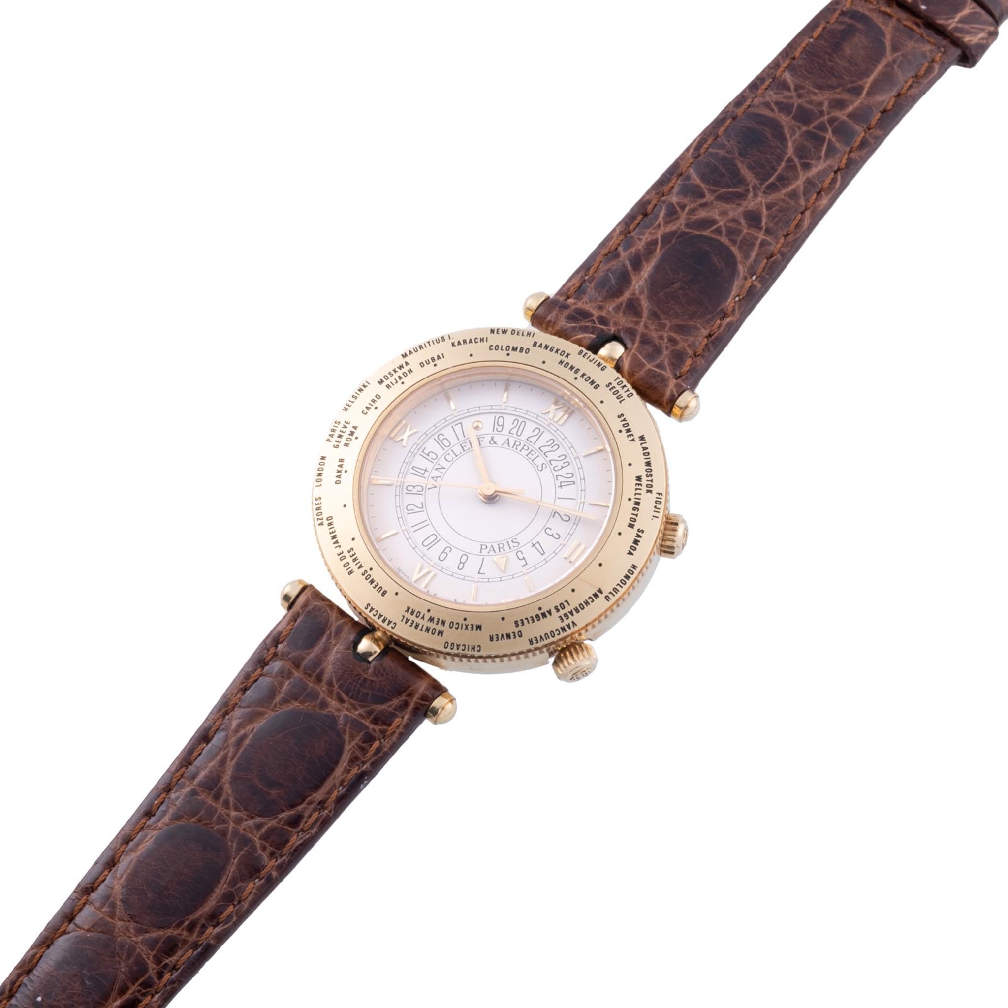 Van Cleef & Arpels Ref. 61221, centreseconds, alarm, World Time; limited edition of 398 pieces