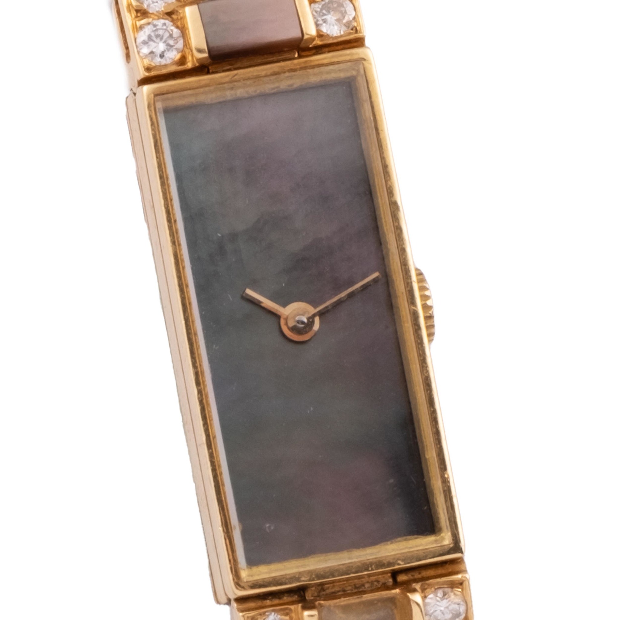 VAN CLEEF & ARPELS, SWITZERLAND, MOTHEROFPEARL DIAL, DIAMOND BEZEL